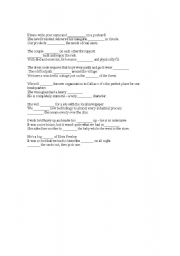 English worksheet: CAE gapped sentences + key