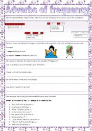 English Worksheet: Adverbs of frequency