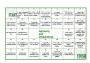 BOARDGAME: AGREEING AND DISAGREEING