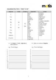 English worksheet: to be