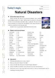 natural disaster