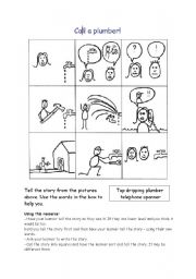 English worksheet: Plumber