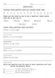 English worksheet: Questions