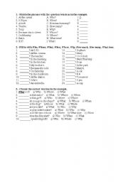 English worksheet: QUESTIONS