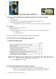 English Worksheet: the Bourne Identity