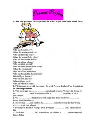 English Worksheet: The Present Perfect