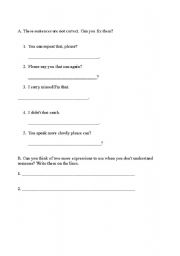 English worksheet: Review of Polite questions