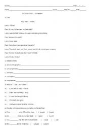 English worksheet: Simple Past Tense