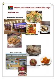 English worksheet: What and where can I eat in Cape Town?(3)