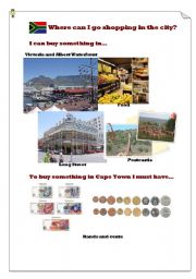 English Worksheet: Where can I go shopping in Cape Town?(4)