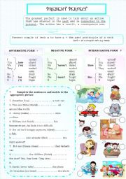 English Worksheet: Present perfect