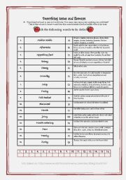 English Worksheet: Describing Food