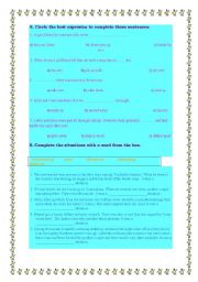 English Worksheet: phrasal verbs