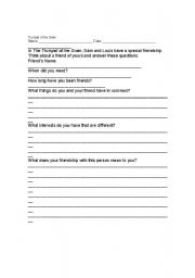 English Worksheet: trumpet of the swan
