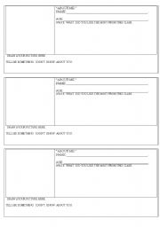 English Worksheet: ABOUT ME
