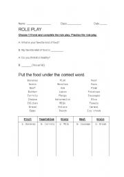 English worksheet: Nutrition