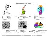 English worksheet: Am Is Are