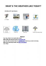 English Worksheet: Whats the weather like today?