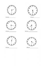 English worksheet: What Time Is It?