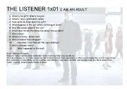 English worksheet: THE LISTENER