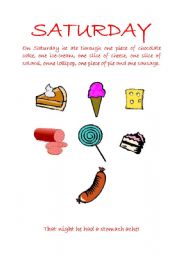 English Worksheet: The Very Hungry Caterpillar- Part6