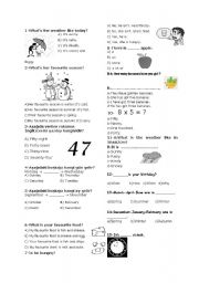 worksheet for beginner