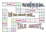 English Worksheet: talk about