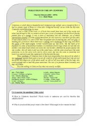 English Worksheet: Pollution in the 19th century - Charles Dickens 