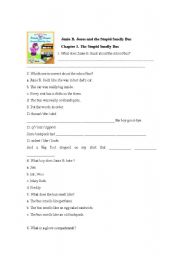 English worksheet: Junie B Jones1 chapter 3