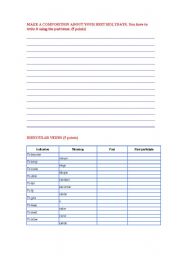 English Worksheet: your best friend - past simple