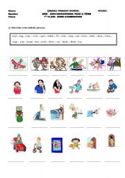 English Worksheet: ACTION VERBS