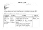 English Worksheet: lesson plan / simple future