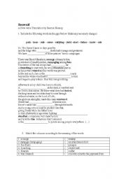 English Worksheet: Beowulf