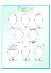 English Worksheet: Emotions