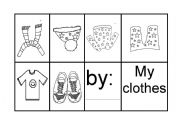 English worksheet: MINIBOOK CLOTHES
