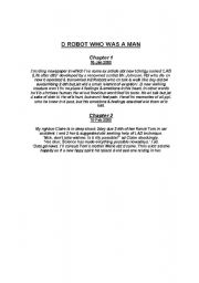 English worksheet:  a story