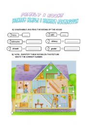 English Worksheet: THE BROWNS (FAMILY, HOUSE/ PRESENT SIMPLE AND PRESENT CONTINUOUS)