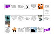 Conversation board game Irregular verbs