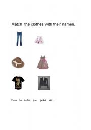 English Worksheet: Clothes