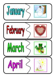 English Worksheet: months