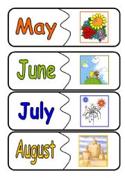 English Worksheet: months