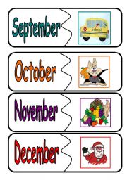 English Worksheet: months