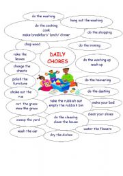 English Worksheet: Daily chores