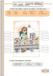 THE OFFICE: THERE + BE// PREPOSITIONS