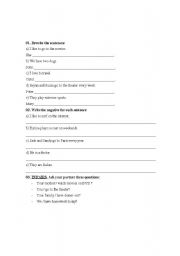 English Worksheet: Simple Present