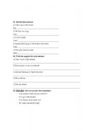 English worksheet: Simple Present