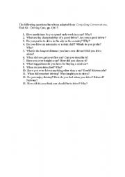 English worksheet: Department of Motor Vehicles EL Civics