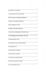 English worksheet: how to make questions - part 2
