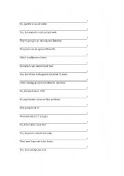 English Worksheet: how to make questions - part 2