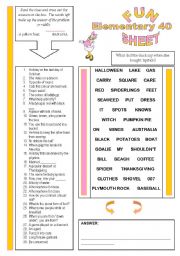 Fun Sheet Elementary 40